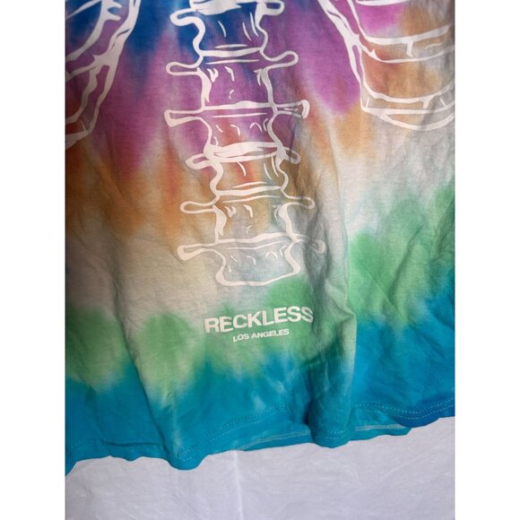 Young & Reckless Tie-Dye Skeleton Long Sleeve Tee – Size Medium - Picture 5 of 5